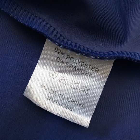 Body Glove Athletic Jacket Womens Medium Blue Pockets Unlined Zip Up Stretch - Picture 8 of 8